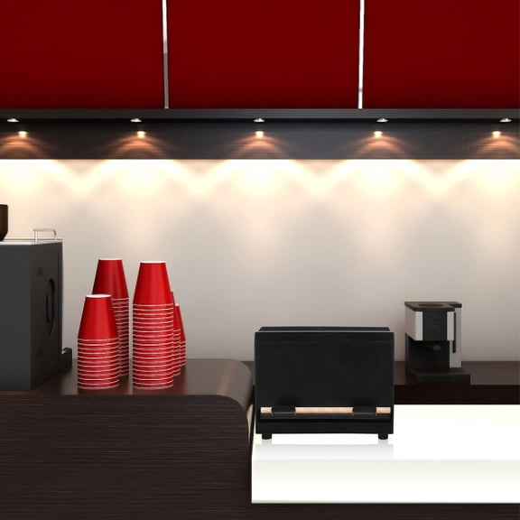 LOLIPPYY Brown Straw Dispenser Case with Push Button Practical Storage Organizer for Cafe, Restaurant, and Food Service
