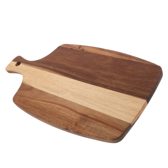 LOLIPPYY Brown Wood Serving Board for Meat Cheese Pizza Appetizer Plate with Handle