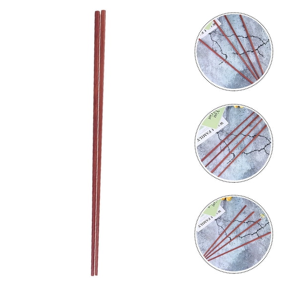 LOLIPPYY Brown Wooden Long Chopsticks for Cooking Reusable Plastic for Eating Use 1 Pair