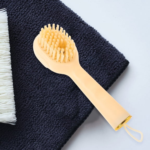 LOLIPPYY Household Cleaning Brush Set with Plastic Bristles, Khaki Color, 1 Piece for Effective Dirt Removal