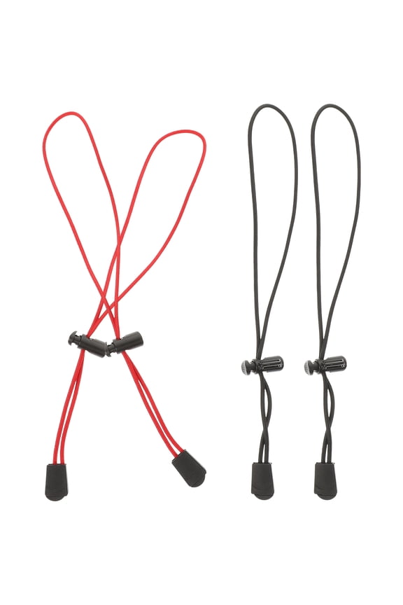 4PCS Black Bungee Straps for Backpack, Elastic Outdoor Rope for Secure Carrying