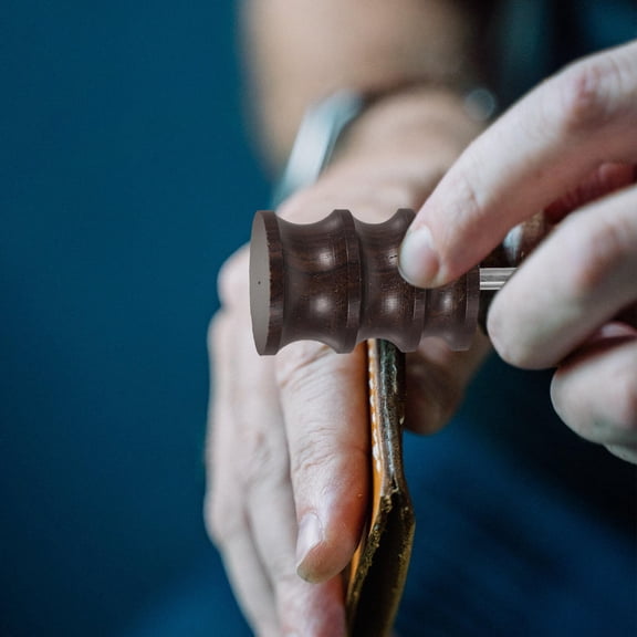 LOLIPPYY Burnishing Tool for Daily Use with Efficient Polishing and Precise Processing on 5 Pieces Wooden and Metal Black