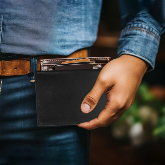 LOLIPPYY Black Business Card Holder Case for Organization, Professional Business Card Storage, 1 Piece