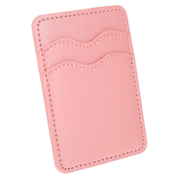 LOLIPPYY Business Card Pocket Holder Pink PU with Card Storage 1 Set for Travel
