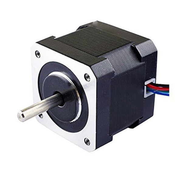 LOLIPPYY CNC Stepper Motor 17 with 45Ncm High Torque, 2A Current, 4 Wires, Compact Size 1.65x1.65x1.57 Inches