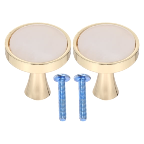 LOLIPPYY Zinc Alloy Cabinet Knob White for Furniture Nordic Style Durable 2Pcs