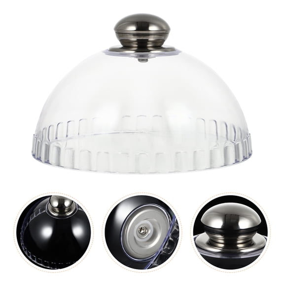 LOLIPPYY Cake Stand Dome Lid Plastic Transparent Prevent Dust for Food 1Pack