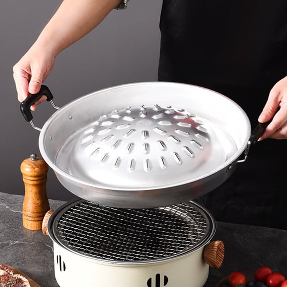 LOLIPPYY Reusable Camping Grill Tray BBQ Pan Outdoor Cooking Set for Portable Barbecue and Picnic Use, 1 Set