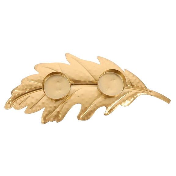 LOLIPPYY Iron Candlestick for Candlelight Dinner Table Decor, Prevents Wax Dripping, 1 Set