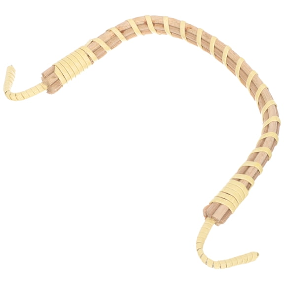 LOLIPPYY Cane Handle for Teapot Wood Light Yellow Anti-scalding Teapot Handle Grip 1Pack