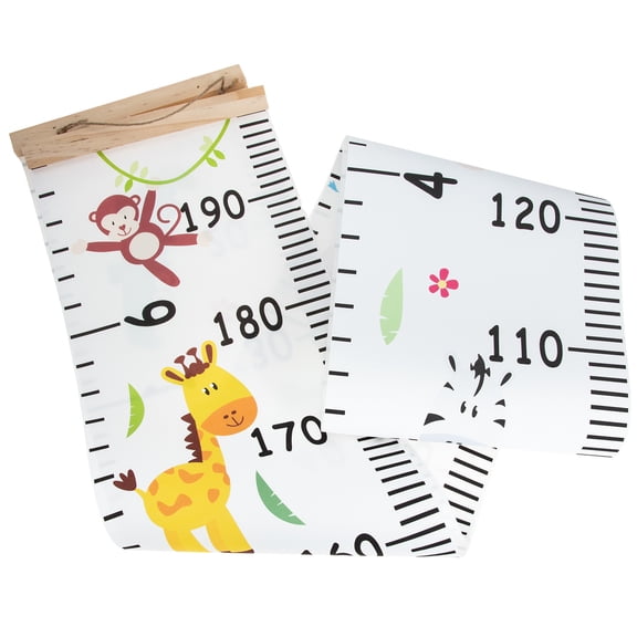 LOLIPPYY Portable Canvas Growth Chart for Kids, Assorted Colors Height Measurement Tool for Wall, 6 x 27 Inches
