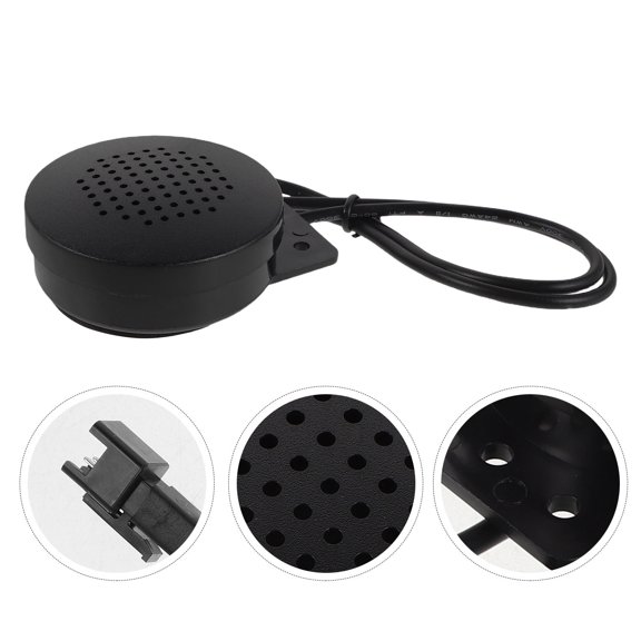 LOLIPPYY Car Air Horn Compact Black Speaker with 2 Pin Connector for Automotive Sound System Upgrade
