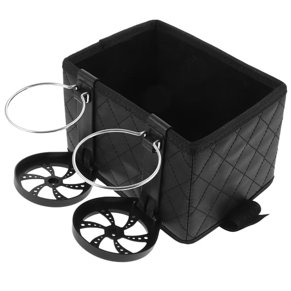 LOLIPPYY Car Armrest Storage Console with Side Organizer and Water Cup Holder, Car Seat Storage Box for Convenience