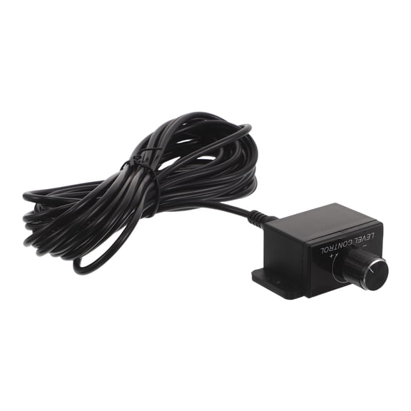 LOLIPPYY Black Car Audio Volume Control Knob with Bass Adjustment and 5 Meter Inline Audio Cable for Enhanced Sound