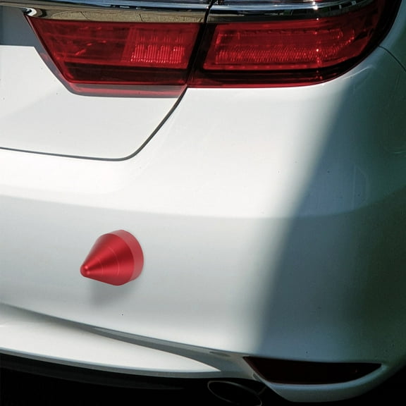 LOLIPPYY Car Bump Protector Bump Protector Aluminum Alloy Red 1Set for Car Owners