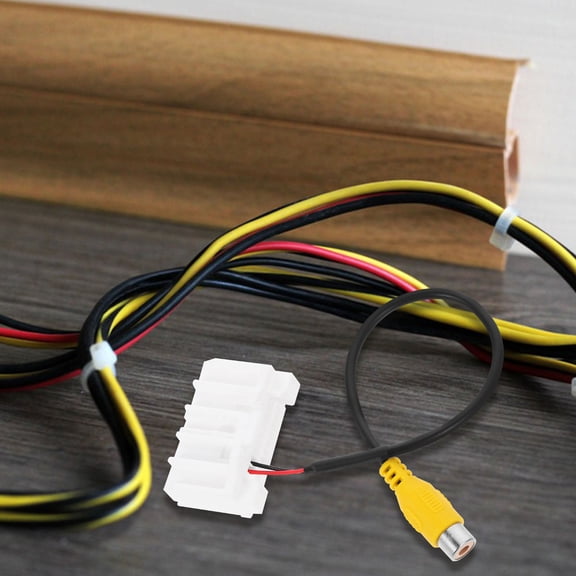 LOLIPPYY Rear View Camera Adapter with White Plastic Connector for Quick and Easy Installation