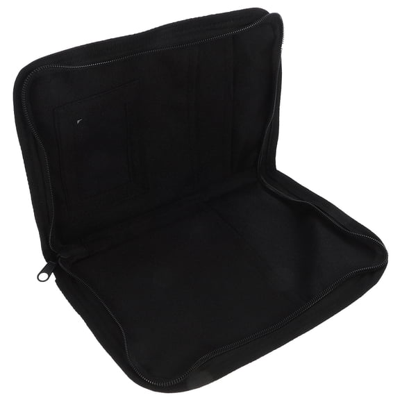 LOLIPPYY Car Console Organizer with Oxford Cloth, Black Storage Bag for Files, Documents, and Accessories