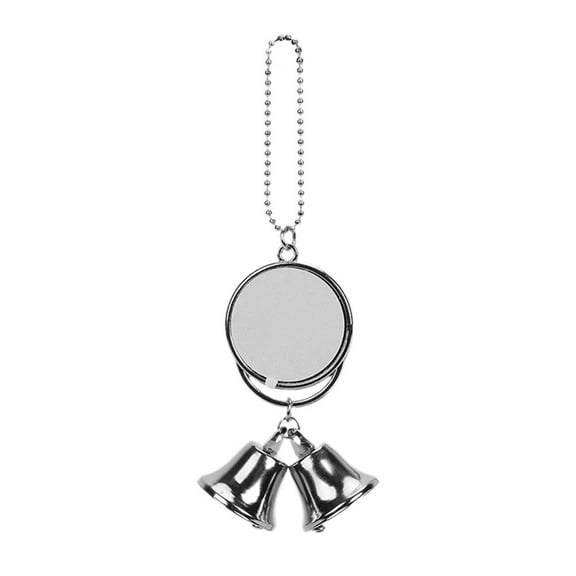 LOLIPPYY Car Hanging Accessories Bell Pendant Silver Aluminum 1Pcs