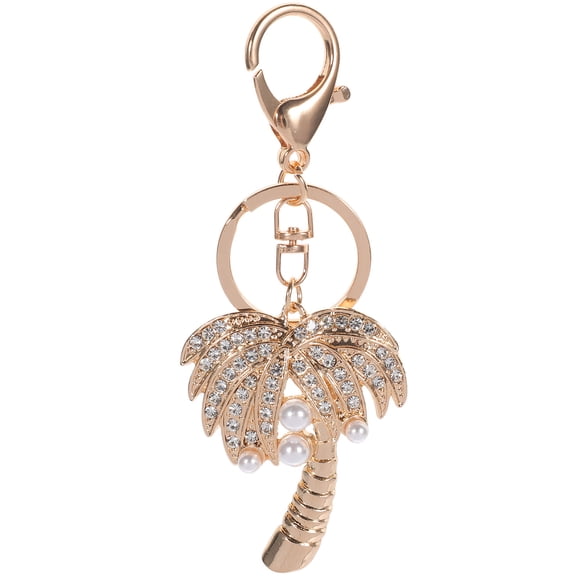 LOLIPPYY Car Key Decoration Key Ring Golden Zinc Alloy 1Set for Bags