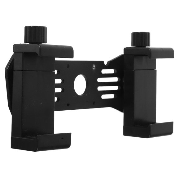 LOLIPPYY Car Recorder Mount Base Metal Dual Clamp Holder for Rearview Mirror Black