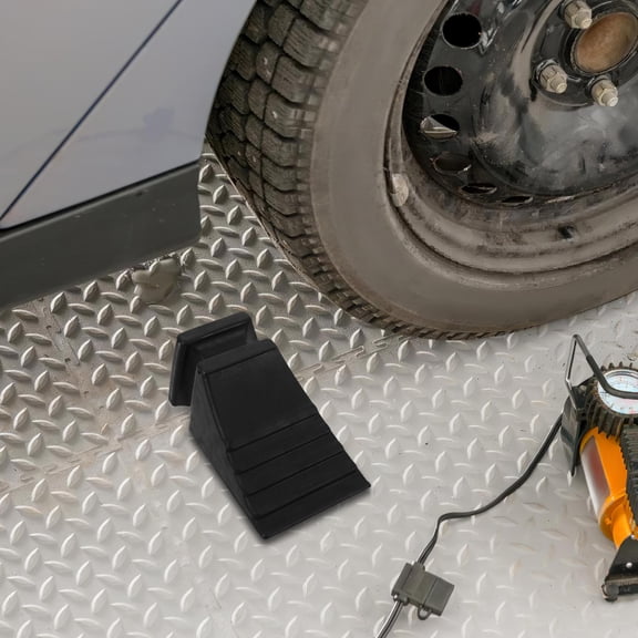 LOLIPPYY Universal Rubber Tire Blocks for Car Wheels, Anti-Skid Pads and Garage Floor Stops, Wheel Chocks for Safety