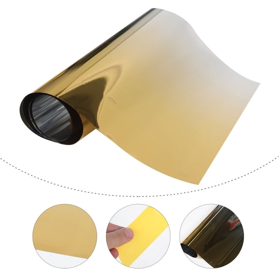 LOLIPPYY Golden Car Window Thermal Film Heat Blocking UV Explosion Proof Vehicle Insulation Film
