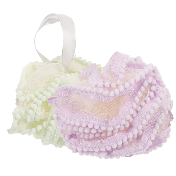 LOLIPPYY 2-Pack Cartoon Bath Sponge with Cup, Exfoliating Body Skin Scrubbers for Shower Use