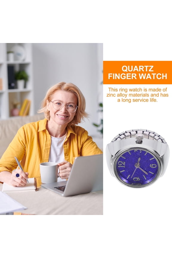 Casual Watch with Numerals Easy to Read Quartz Round Ring Watch