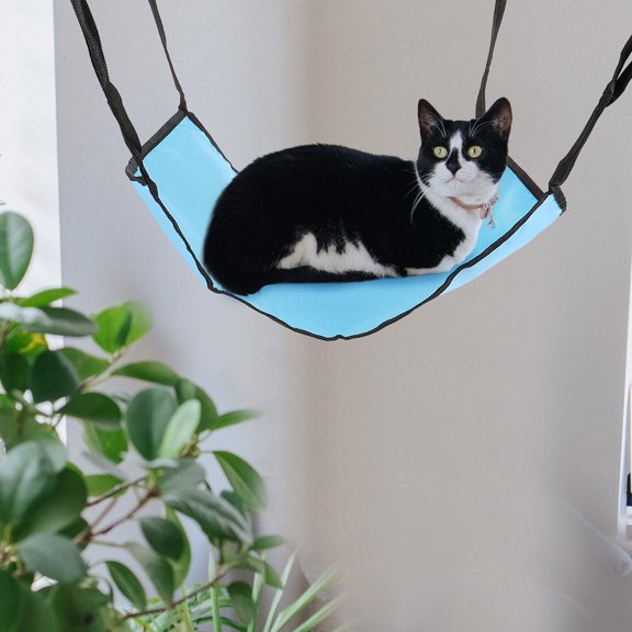 LOLIPPYY Cat Hanging Bed Permeable Net Cloth Cradle For Cats And Dogs For Indoor And Outdoor Use Folds For