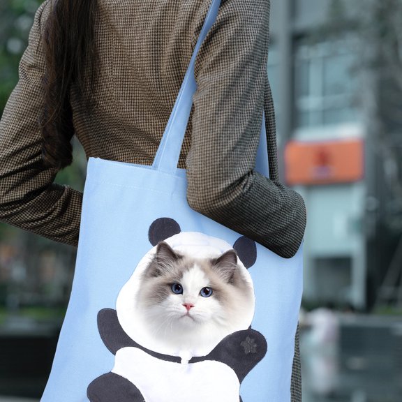LOLIPPYY Sky Cat Carrier Tote Bag Breathable Pouch for Walking and Travel, Comfortable Pet Set
