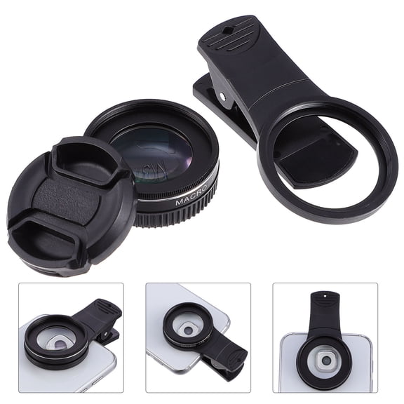 LOLIPPYY Cell Phone Macro Lens in Black with Clip on Design and Wide Angle Capture