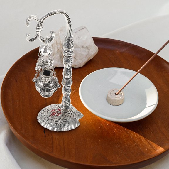 LOLIPPYY Censer Incense Burner Silver Classic Design Aromatherapy for Adults 1Pcs