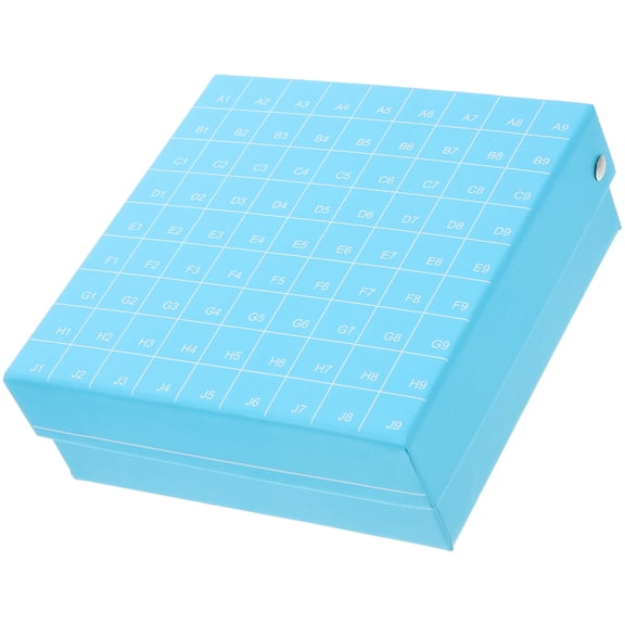 LOLIPPYY Centrifuge Tube Storage Box Sky Blue with Durable Plastic Paper Material for Lab Samples