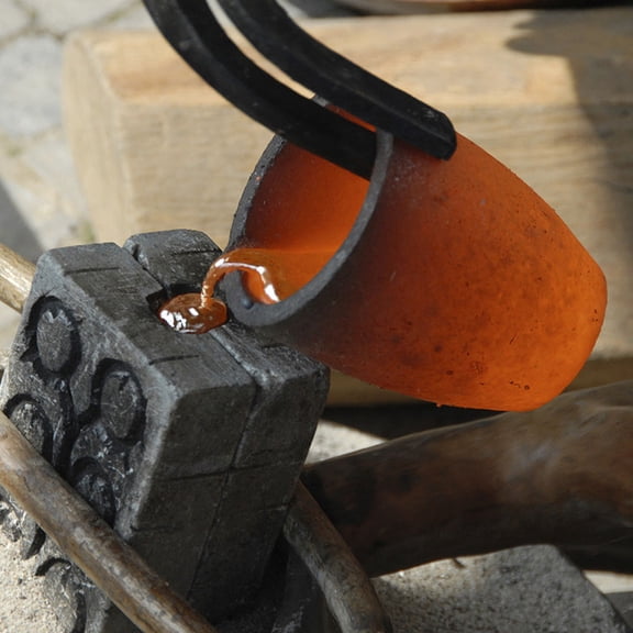 LOLIPPYY Ceramic and Graphite Crucible with Cover for Metal Melting Casting Refining Use