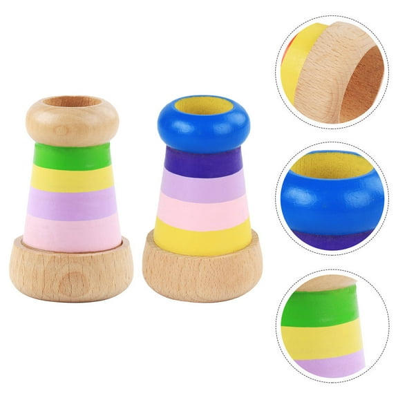 LOLIPPYY Charming Kaleidoscope Educational Toy Assorted Color Creative Plaything for Kids 2pcs Synthetic Material