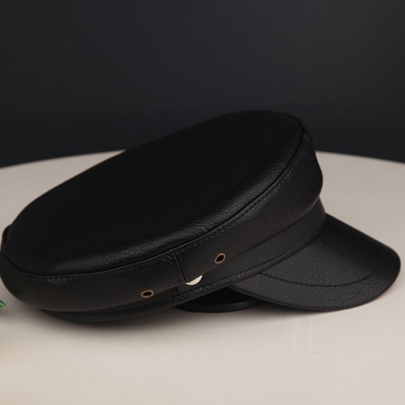 LOLIPPYY Women's Black Driver Beret Hat, Stylish Fashion Accessory for Masquerade and Everyday Wear, 1 Piece Set