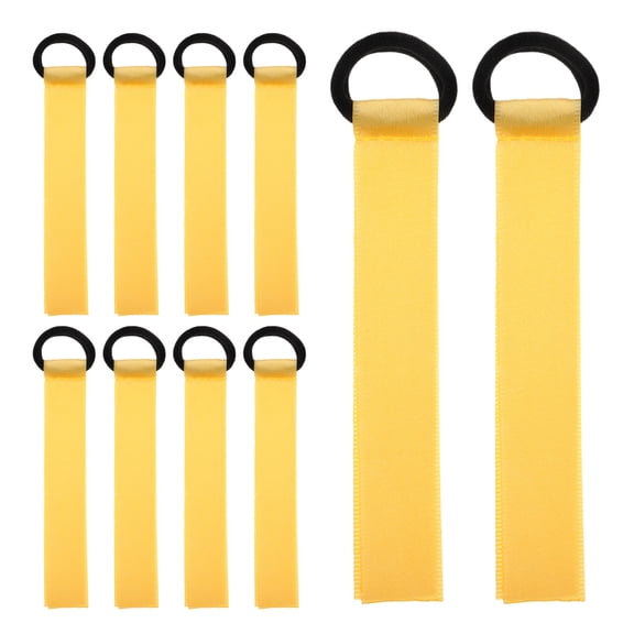 LOLIPPYY Cheer Bag Accessories Yellow Polyester Name Tags for Cheerleaders with Soft Design and Versatile Use 48pcs