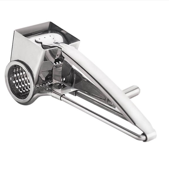 LOLIPPYY Stainless Steel Rotary Cheese Grater, Shredder, Cutter and Slicer for Easy Cheese Preparation