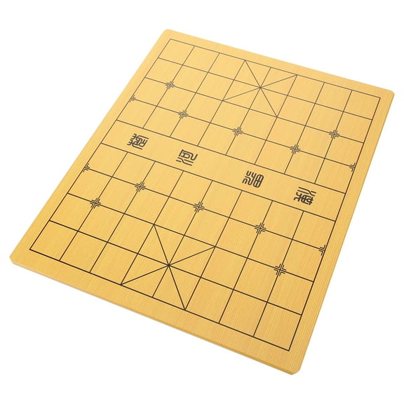 LOLIPPYY Chess Board Wood Checkerboards Yellow 1 Piece for Family Gatherings