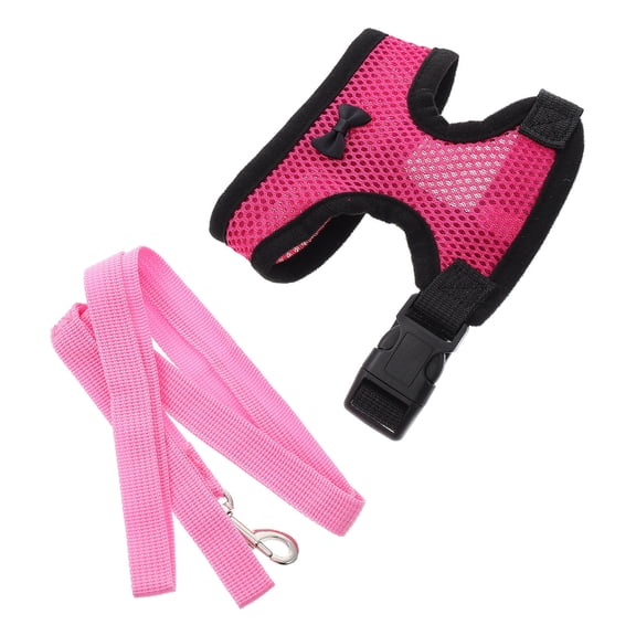 LOLIPPYY Chicken Harness Pink Hen Walking Traction Rope with Leash Even Pressure Distribution