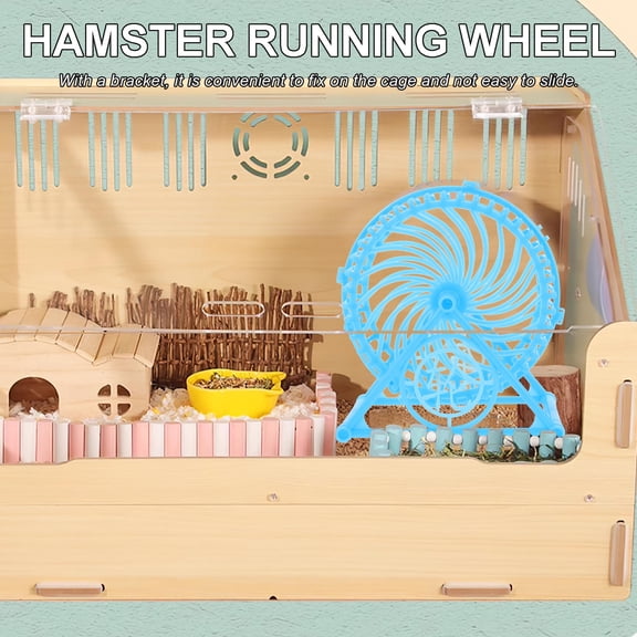 LOLIPPYY Chinchilla Wheel ABS Sky-blue 1Set for Small Pets and Indoor Exercise