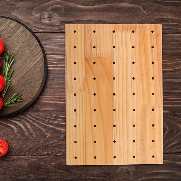 LOLIPPYY Chocolate Wood Appetizer Serving Stand with Smooth Finish for Restaurant Food Display