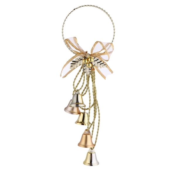 LOLIPPYY Christmas Bells Hanging Golden Metal Decorative 1 Set for Christmas Decorations