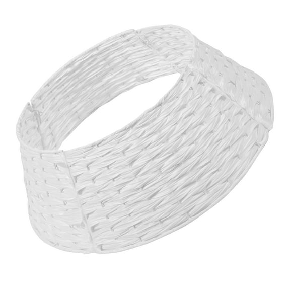 LOLIPPYY Christmas Tree Collar Farmhouse Style Plastic Tree Skirt for Small Slim Trees, 1 Set Holiday Decoration