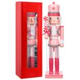 thumbnail image 1 of LOLIPPYY 38cm Wooden Nutcracker Soldier Puppet Ornament Peppermint Christmas Decoration Figures for Home Fireplace Table, 1 of 7