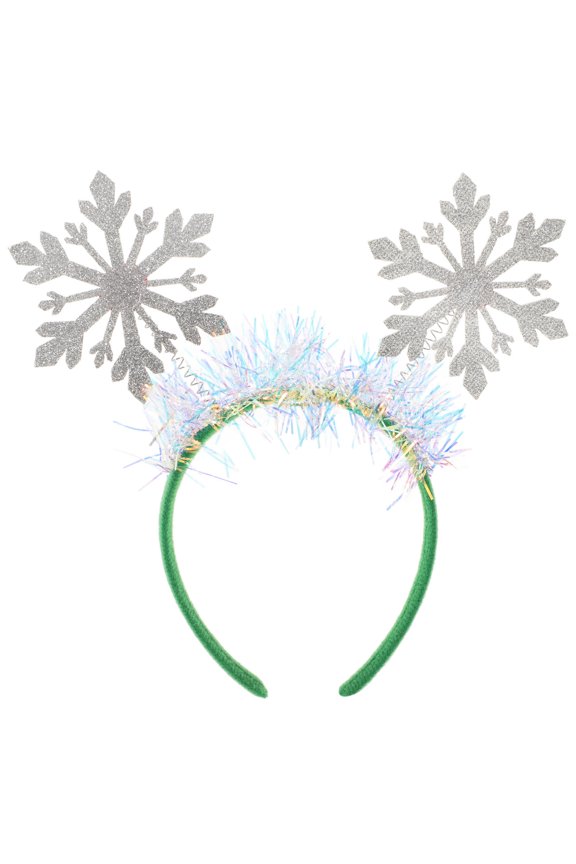 Christmas Snowflake Crown Hair Accessory Made with Durable Pet and Cloth Materials