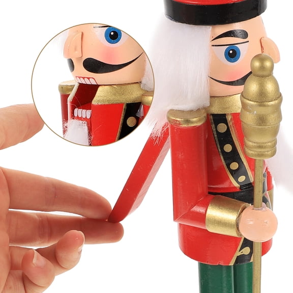 LOLIPPYY Wooden Christmas Nutcracker Soldier Decoration for Holiday Display in Hotels, Restaurants, Coffee Shops