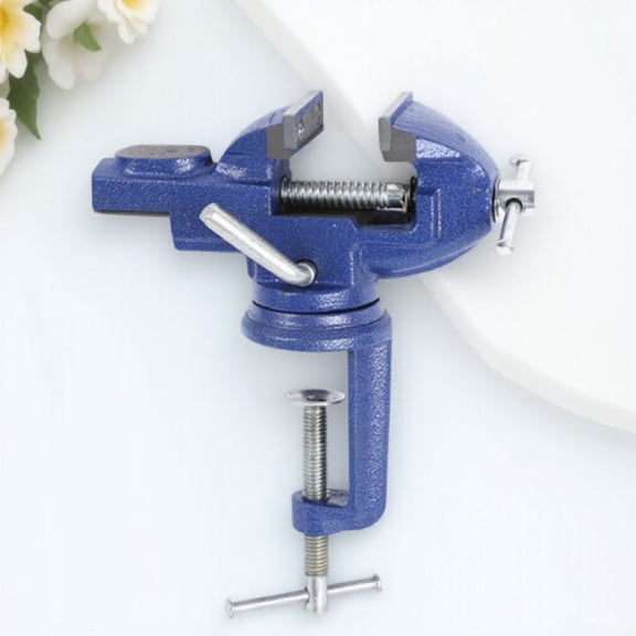 LOLIPPYY Clamp on Bench Vise for Woodworking and Hobby Projects with Durable Cast Iron Body