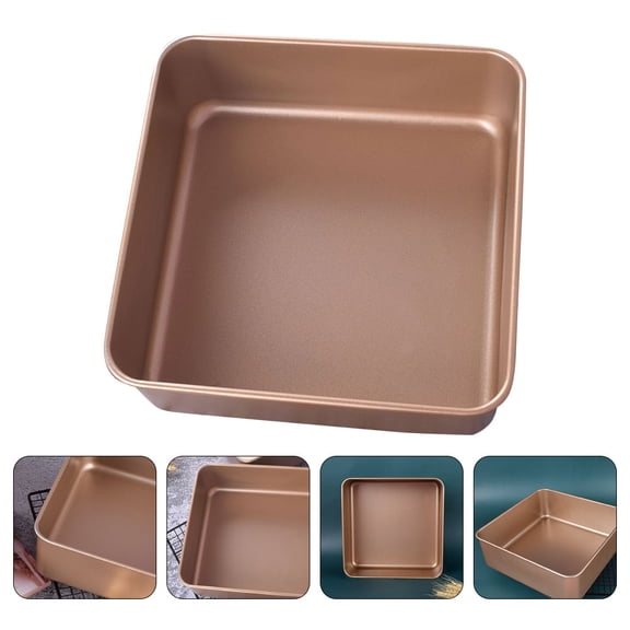 LOLIPPYY Classic Chocolate Cake Mold Steel Roaster Pan for Bread Cookies and Chiffon Baking