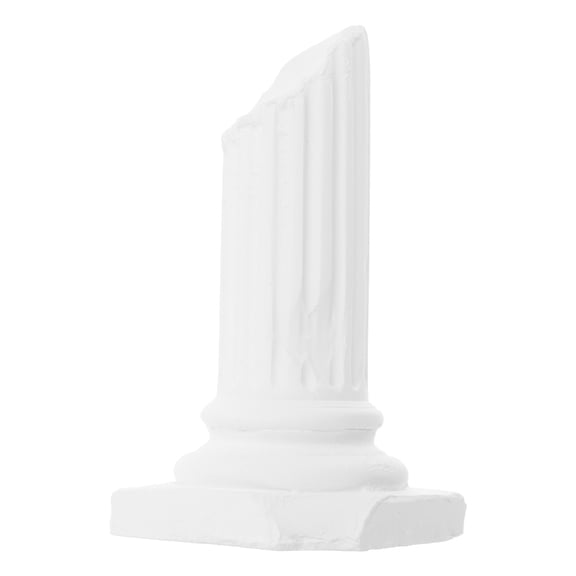 LOLIPPYY White Plaster Roman Pillar Statue Home Decoration 1 Count